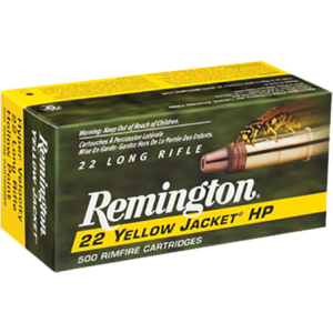 Remington Remington 1722 Yellow Jacket .22LR Truncated Cone Hollow Point 33 GR - 500rd Bulk Pack - $54.99 at Classic Firearms