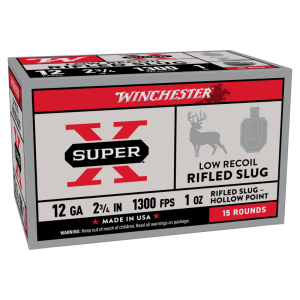 Winchester Winchester Super-X 12 Gauge 2.75\" 1 oz Rifled Slug 15 Rounds - $21.70 at Classic Firearms