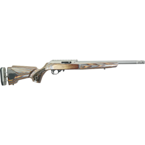 Black Rain Ordnance BRO22DSC Deluxe 10+1, Stainless Varmint Barrel/Rec, Brown & Gray Laminate Boyd\'s Agility Stock, Muzzle Brake, Optics Mount