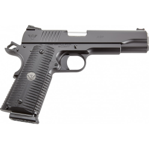 Wilson Combat Wilson Combat ACPFS9A ACP Full-Size SAO 5\" 10+1 Black Armor-Tuff Carbon Steel Frame/Slide Black G10 Eagle Claw Grips Ambi Thumb Safety - $4056.00 at Classic Firearms