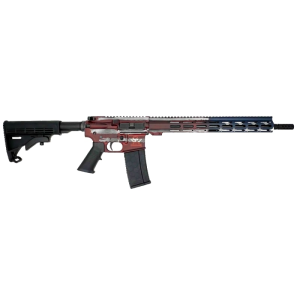 Great Lakes Firearms AR-15 Rifle, .223 Wylde 16\" 4150 CRMOV Black Nitride Barrel, 15.25\" M-LOK Rail, 7075 T6 Receiver, Freedom Series American Flag Cerakote Finish, GL15223 F-AMF