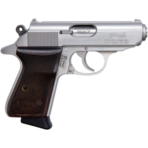 Walther Walther Arms PPK/S Semi-Automatic .380 ACP 7rd Pistol - Stainless Steel with Walnut Grips - 4796004WG - $819.99 at Classic Firearms