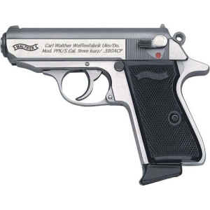 Walther Walther PPK/S Semi Automatic SA/DA Pistol 3.3\"Barrel .380ACp (1) 7rd Magazine -Stainless Finish - 4796004 - $899.00 at Classic Firearms
