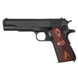 Auto Ordnance 1911A1 45 ACP Pistol, 5\" GI Specs Black with Wood Grips - 1911BKOW