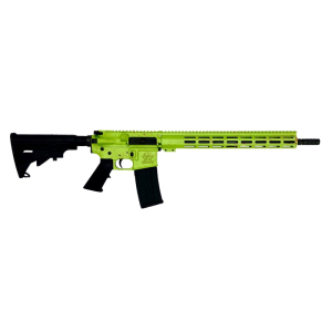Great Lakes Firearms AR15 Rifle, .223 Wylde, 16\" 4150 CRMOV Black Nitride Barrel, 15.25\" M-LOK Rail, 6 Position M4 Stock, Zombie Splatter Cerakote Finish- GL15223 S-ZOM