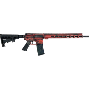 Great Lakes Firearms Great Lakes Firearms AR-15 Rifle, .223 Wylde 16\" 4150 CRMOV Black Nitride Barrel, 15.25\" M-LOK Rail, 7075 T6 Receiver, Battleworn Red Lipstick Cerakote Finish, GL15223 B-LRD - $669.61 at Classic Firearms