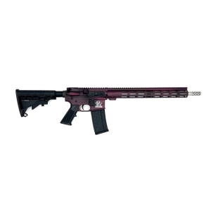 Great Lakes Firearms Great Lakes Firearms AR-15 Rifle, .223 Wylde 16\" Stainless Barrel, 15.25\" M-LOK Rail, 7075 T6 Receiver, Battleworn Black Cherry Cerakote Finish - GL15223SS B-CHY - $664.16 at Classic Firearms
