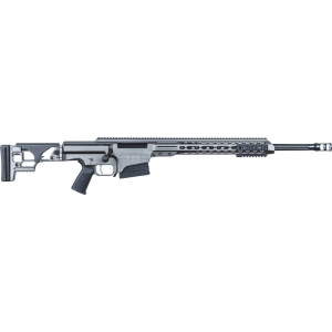 Barrett 18498 MRAD 6.5 Creedmoor 24\" 10+1 Tungsten Gray Cerakote Gray Fixed Adjustable Comb Stock Black Polymer Grip Right Hand