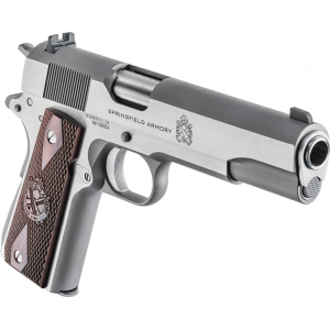 Springfield Springfield Armory Mil-Spec 1911 Pistol 5\" Barrel .45 ACP 7rd - Stainless Finish - PBD9151L - $688.70 at Classic Firearms