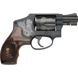 Smith & Wesson Smith & Wesson 150785 442 Machine Engraved Double .38 Special 1.875\" 5 Engraved Wood Blued Revolver - $786.18 at Classic Firearms