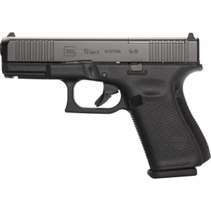 Glock Glock 19 Gen 5 9MM MOS Semi-Auto Pistol, Fixed Sight,15 Round W / FRONT Serrations - $579.99 at Classic Firearms