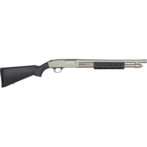 Mossberg Mossberg 50767 590A1 Tactical 12 Gauge 3\" 6+1 18.50\" Cylinder Bore Barrel Silver Marinecote Rec Black Stock Includes M-LOK Handguard - $741.27 at Classic Firearms