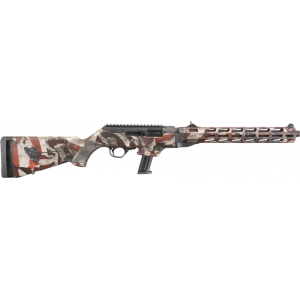 Ruger Ruger 19121 PC Carbine 9mm Luger 16.12\" 17+1 Black Nitride American Flag Cerakote Threaded Barrel - $684.91 at Classic Firearms