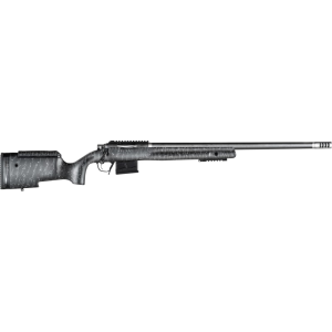 Christensen Arms Christensen Arms 8010400500 BA Tactical Long Range 4+1 24\" Carbon Fiber Barrel, Black Nitride Finish, Black with Gray Webbing Stock - $2649.99 at Classic Firearms
