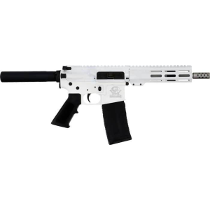 Great Lakes Firearms Great Lakes Firearms GL15223SSP WHT AR15 Pistol .223 Wylde 7.5\" Stainless Barrel White - $664.00 at Classic Firearms