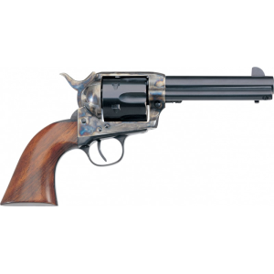 Taylors And Company Taylors and Company 700ADE 1873 Cattleman New Frame Model Taylor Tuned Single 4.75\" 6rd Walnut Navy Sized Grip CCH Frame Blued Revolver - $719.27 at Classic Firearms