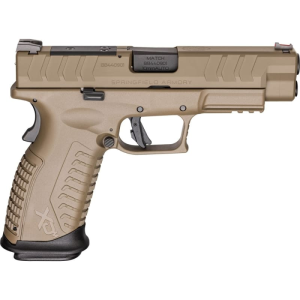 Springfield Springfield Armory XD-M Elite Semi-Automatic 10mm Optic Ready Pistol, 4.5\" Barrel, Match Enhanced Trigger Assembly, 16+1 Capacity - Desert FDE - XDME94510FHCOSP - $589.99 at Classic Firearms