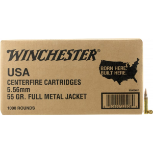 Winchester Ammo USA556LK USA 5.56 VP 55 FMJ 1000/2 Ammo - Bulk 1000rd Case Bulk 1000rd Case Ammo