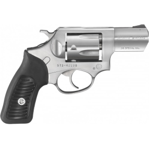 Ruger Ruger 5737 SP101 DA/SA .38 Special 2.25\" 5 Black Rubber Stainless Revolver - $679.99 at Classic Firearms