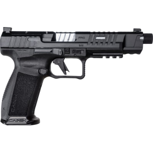 Canik Canik HGP7157-N Canik Mete SFX PRO 9mm Semi-Auto Pistol,18 & 20 Rd Mag, 5.74\" 1/2x28 Threaded Bbl,Optic Ready, Holster, Hard Case, Acc Pkg, Black - $604.99 at Classic Firearms