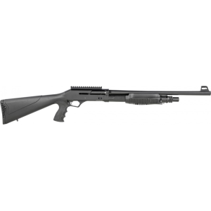 Radikal DSF12 Duo-Sys Force 12 Gauge 3\" 19\" 5+1 Black Rec Black Fixed Pistol Grip Stock - Radikal