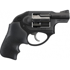 Ruger Ruger 5456 LCR Standard Double 9mm 1.87\" 5 Hogue Tamer Monogrip Black Stainless Steel Revolver - $625.07 at Classic Firearms