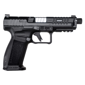 Canik Canik Mete SFT PRO Semi-Automatic, Striker Fired, Optic Ready, 9mm Pistol, 5\" 1/2 x 28 Threaded Bbl, 18 Rd & 20 Rd Mag, Acc Pkg - Black - HGP7156-N - $579.99 at Classic Firearms