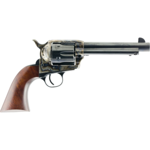 Taylors And Company Taylors&Co 5001 Cattleman Gunfighter 45LC 5.5\" 6rd Army Size Walnut Grip Blued - $616.46 at Classic Firearms