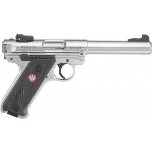 Ruger Ruger 40103 Mark IV Target Double 22 Long Rifle 5.5\" 10+1 Black Synthetic Grip Stainless Steel - $611.20 at Classic Firearms