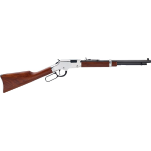 Henry Henry H004SY Golden Boy Silver 16 LR/21 Short 17.00\" Nickel Receiver/Blued Barrel Fixed Stock Right Hand - $551.77 at Classic Firearms