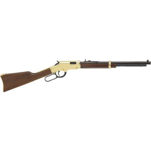 Henry Henry H004Y Golden Boy Youth Lever 22 Short/Long/Long Rifle 16.25\" 12LR/17L/18Short American Walnut Stock Blued Barrel/Brass Receiver - $517.10 at Classic Firearms
