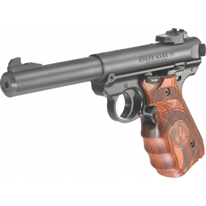 Ruger Ruger 40159 Mark IV Target SA .22 LR 5.5\" 10+1 Laminate Wood Grip Black - $553.16 at Classic Firearms