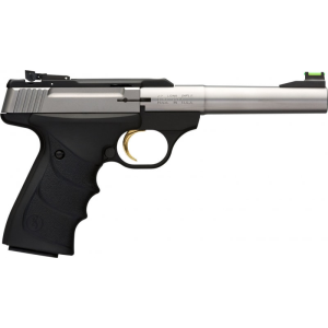Browning Browning 051442490 Buck Mark SS Camper *CA* 22LR 5.5\" 10+1 Ultragrip RX Blued/SS - $499.99 at Classic Firearms