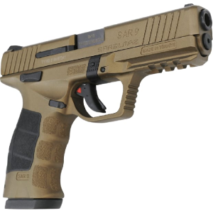 Sar Usa SAR USA SAR9 Semi Automatic Pistol 4.4\" Barrel 9mm 17rd Magazine - Bronze - SAR9BR - $289.99 at Classic Firearms