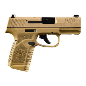 Fn FN USA Reflex Handgun 9mm Luger 11rd & 15rd Mags (2) 3.3\" Barrel FDE Night Sights NMS - $499.00 at Classic Firearms