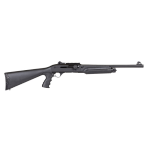 Panzer Arms M2 Tactical Semi-Automatic 12 Gauge Shotgun - 18.5\" Barrel - 3\" Chamber - Inertia Driven - Black - PAM2TSSBPG