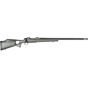Christensen Arms Christensen Arms CA10269815322 Summit TI 3+1 26\" Carbon Fiber/Threaded Barrel, Natural Titanium, Green with Black/Tan Webbing Thumbhole Stock - $5499.99 at Classic Firearms