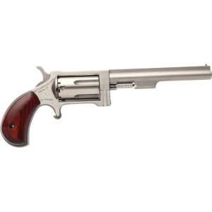 North American Arms NAA NAASW4 22Mag Sidewinder Single 22 WMR 4\" 5 Rosewood Stainless - $381.69 at Classic Firearms