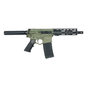 American Tactical Imports ATI Omni Maxx Hybrid AR-15 Pistol, .223/5.56 7.5\" Barrel, 7\" M-LOK Rail - Battlefield Green - ATIGOMX556MP4BFG - $349.99 at Classic Firearms
