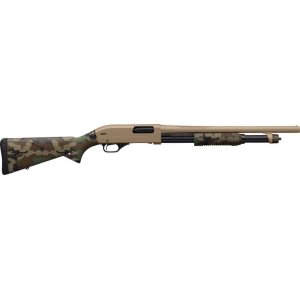 Winchester Winchester 512435695 SXP Defender 3\" 18\" Cylinder FDE/WOODLAND Shotgun - $386.92 at Classic Firearms