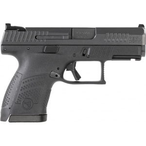 Cz Usa CZ P-10S, Semi-Auto, Striker Fired, Sub-Compact, 9mm, 3.5\" Barrel, Poly Frame, Black Nitride Finish, Ambi Safety, Fixed Sights, 12 Plus 1- 2 Mags - $401.80 at Classic Firearms