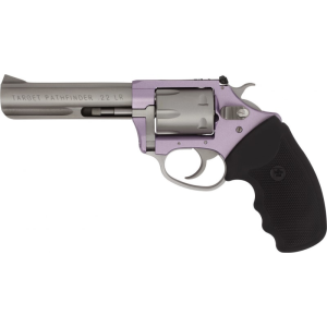 Charter Arms Charter Arms 52242 Pathfinder Lite 22 LR 6rd 4.20\" Stainless Steel Barrel & Cylinder Lavender Aluminum Frame with Black Rubber Grip - $349.03 at Classic Firearms