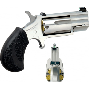 North American Arms NAA PUGT Magnum Pug Single 22 WMR 1\" 5 Black Rubber Stainless - $355.57 at Classic Firearms