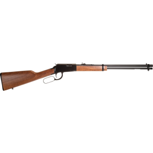 Rossi Rossi RL22W201WD Rio Bravo Lever Action 12+1 20\" Round Barrel, Polished Black Metal Finish, German Beechwood Stock - $357.54 at Classic Firearms
