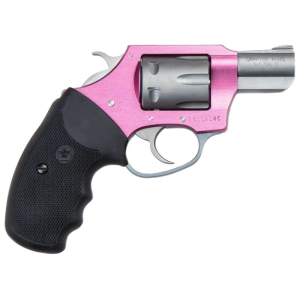 Charter Arms Charter Arms 52230 Pathfinder Pink DA/SA 22 LR 2\" 6 Black Rubber Stainless - $394.41 at Classic Firearms