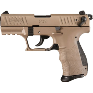 Walther Walther Tactical P22Q .22LR 10rd Mag 3.4\" Barrel Full FDE with Threaded Barrel Adapter - $283.50 at Classic Firearms