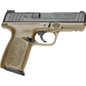 Smith & Wesson Smith & Wesson SD9 Handgun 9mm Luger 16rd Mag 4\" Barrel Black Slide with FDE Frame - $339.99 at Classic Firearms