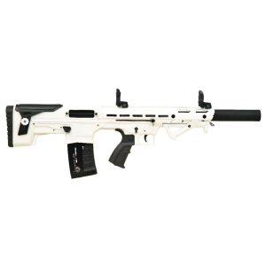 Panzer Arms BP-12 Semi Auto Bullpup Style 12GA Shotgun, 3\" Chambers, W / Flip Up Detachable Sights, Alpine White Cerakote - PWBP12BSAWC