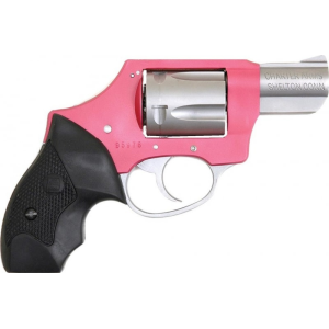 Charter Arms Charter Arms 53831 Undercover Lite Pink Lady Double 38 Special 2\" 5 Black Rubber Stainless - $359.38 at Classic Firearms