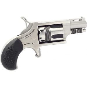 North American Arms NAA 22LRTW 22 LR Wasp Single 22 LR 1.125\" 5 Black Rubber Stainless - $261.57 at Classic Firearms